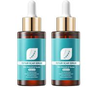 2 PCS Scar Removal Serum - Scar Treatment - Skin Repair Cream for Burn, Surgery & Stretch Marks Scars, C-Section, Acne Scars, Skin Tag Removal, Effective for Old and New Scar, Face & Body