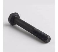 2 Pcs Screw Bolt Hexagonal GB5782 M18X200 Alloy Steel 8.8 Grade Half Tooth Black Quenching Box