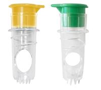 2 Pcs Screw Top Lemon Squeezer, Manual Lemon Squeezer, Handheld Squeezers, for Oranges, Citrus, Lemons, Limes, (Yellow, Green)