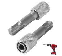 2 Pcs SDS Bit Adapter Hex Socket Drill Holder Converter SDS Socket Adaptor Set Bit Holder Adapter for Hammer Drills