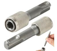 2 Pcs SDS Bit Adapter Hex Socket Drill Holder Converter SDS Socket Adaptor Set Bit Holder Adapter for Hammer Drills