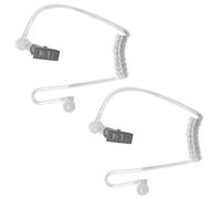 2 Pcs Secret Agent Accessories, Fake Ear Piece Ear Piece Costume Men In Black Costume Accessories for Two-Way Radio Audio Kits Headset Walkie Talkie Radio