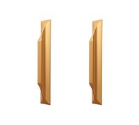 2 Pcs Self-Adhesive Handles Wardrobe Door Handles Self Stick Knobs Drawer Knobs Sliding Door Handle Stick On Handle Cabinet Pulls for Kitchen Cupboard Balcony Drawer (Length:200mm,Gold)