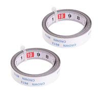 2 Pcs Self Adhesive Measure Tape Left to Right Stainless Steel Miter Track Tape Measure for T-Track Router Table Saw Woodworking Tool
