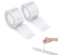 2 Pcs Self Fusing Silicone Tape, Self Amalgamating Waterproof Tape for Leaks, Flex Tape, Rubber Leak Repair Tape, Sealing Tape, for Pipe Water Hose Leakage Sealing Repairing, 25mm x 3m, White