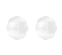 2 Pcs Self Stick Knobs Cabinet Door Handle Self-Adhesive Drawer Knobs Wardrobe Knobs Stick On Handle Sliding Door Handle for Cupboard Furniture Door Dresser (White)