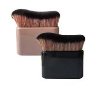 2 Pcs Self Tan Brush Set, Tanning Applicator Brushes for Body Makeup, Self Tanner Brush for Face, Fake Tan Applicator for Foundation, Portable Kabuki Brush, Lotion and Cream Body Applicator