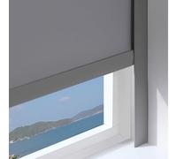 2 Pcs SelfAdhesive Light Gap Blockers for Window Blinds PVC Blackout Side Strips for Shades Grey 195cm Bedroom Light Blockers LShaped Window Frame Tracks