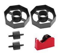 2 PCS Sellotape Dispenser Wheel, Replacement Tape Dispenser Wheel, Black Tape Dispenser Core and Wheel, 25mm Tape Dispenser Replacement Core Wheel for Tape Dispensers, Shops, Offices and Schools