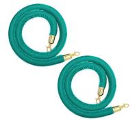 2 Pcs Separation Rope For Crowd Control, 3 4 5 6 7 8 ft Red Carpet Ropes, Flannel Rope For Queue Separation Column With Hook(Color 4,L 200cm)