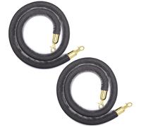 2 Pcs Separation Rope For Crowd Control, 3 4 5 6 7 8 ft Red Carpet Ropes, Flannel Rope For Queue Separation Column With Hook(Color 5,L 250cm)