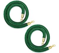 2 Pcs Separation Rope For Crowd Control, 3 4 5 6 7 8 ft Red Carpet Ropes, Flannel Rope For Queue Separation Column With Hook(Color 2,L 180cm)