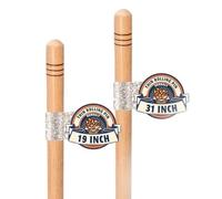 2 Pcs Set (19 inch + 31 inch set) Oklava Extra Long Rolling Pin for Baking, Mattarello Rolling Pin for Manti Ravioli Pasta Turkish Baklava dough Tortilla, Handmade Wooden