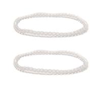 2 Pcs/Set 2mm 3mm 4mm Trendy Natural Real Clear Quartz Crystal, Faceted Round Stretch Beaded Bracelets for Women Men