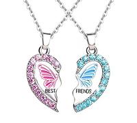 2 Pcs Set Best Friends Necklace BFF Cute Charm Heartshaped Koala Friendship Necklaces, Friendship Jewelry for Womens Grils