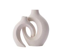 2 Pcs/set Ceramic Vases For Dried Pampas Grass Flowers Nordic Living Room Home Decor Accessories Ta