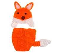 2 Pcs/Set Crochet Hat Pants Photography Props for 0-2 Month Babies Pants Lovely Newborn Photo Props