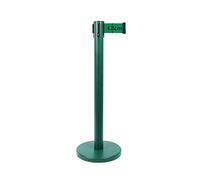 2 PCS Set Crowd Control Barriers with 6.5 ft Retractable Belt, Stainless Steel Safety Stanchion, Queue Pole Post Rope Barrier