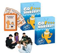 2 Pcs Set Go Fish Card Games, Goes Fish Yourself Funny Cards Game, 96 Cards Go f Yourself Card Game Classic! Educational Game and Classic Interactive Fun Family for Friends Party Hilarious Gifts