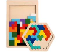 2 Pcs Set Iq Puzzle, Puzzle Games, Tetris, Puzzle Games Suitable For Children, Tangram Puzzles For Kids As A Gift, For Birthdays, Family Gatherings, Parties