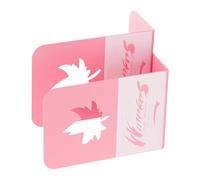 2 Pcs/Set L-Shaped Bookends Metal Book Stoppers Book Holder Shelf Desk Bookshelf Decorative