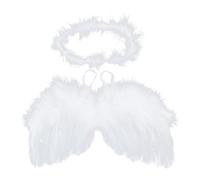2 Pcs/Set Newborn Photography Props Angel Feather Wing Hair Band Headdress Outfits Decor Baby White Angel Wing Headband Newborn Photography Props Set