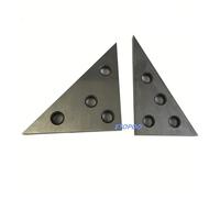 2 Pcs/Set Solid Angle Plates Angle Block Set 30-60-90 & 45-45-90 Precision +/- 20 Seconds Angle Block Gauge Machinist Tool