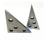 2 Pcs/Set Solid Angle Plates Angle Block Set 30-60-90 & 45-45-90 Precision +/- 20 Seconds Angle Block Gauge Machinist Tool