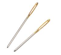 2 Pcs Sewing Needles,Large Eye Blunt Needles for Sewing,Stainless Steel Tapestry Needle,Universal Darning Needle,for Embroidery Mending Cross-Stitch Hand Crochet Yarn Knitting DIY Craft