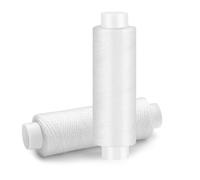 2 Pcs Sewing Thread, 200 Yards White Threads, Polyester Sewing Machine Thread for Hand Quilting, Embroidery, and Crafts