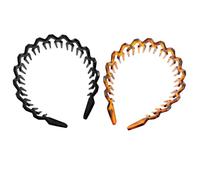 2 PCS Shark Tooth Hairband Plastic Headband Tooth Hair Hoop for Women Men Hair Accessory