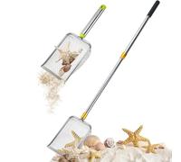 2 Pcs Shark Tooth Sifter Sand Sifter for The Beach, Sifter Sand Scoop Shell Scooper Beach Shovel Tools for Picking up Shells Rock Hunting