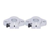2 Pcs SHF12 Linear Motion Rail Guide Support High Strength Aluminum Alloy Horizontal Bracket for 12mm Shaft Industrial Automation Machinery CNC Equipment