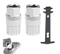2 Pcs Shimano Cassette Removal Tool, Cassette Removal Tool, Freewheel Removal Tool, Cassette Tool, Compatible With Shimano Sunrace Sram Dnp 6 7 8 9 10 11 Speed Freewheel & Bottom Bracket Repair