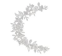 2 pcs Shiny Floral Rhinestone Waist Chain for Bride Elegant Wedding Accessory Creative Waist Decor for Women and Eye Catching Party Wear Make Statement Your Special Day
