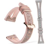 2 Pcs Shiny Watch Straps Replacement Bands for Women with Quick, Premium PU Leather Finish, Universal Compatibility, Easy Installation Process for Daily Wear Outdoor Activities