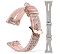 2 Pcs Shiny Waterdrop Watch Straps Replacement Bands 20mm Width Quick Release Bling Wristbands Compatible with Most Smartwatches for Everyday Wear