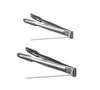 2 Pcs Shisha Coal Tongs Holder Metal Charcoal Tongs Shisha Clip Accessories for Home Bar Kitchen Tea Party
