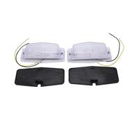 2 pcs SHLPDFM White Double Burner Pole Marker LED Light Lamp Suitable for Retro Scania Truck Lorry Trailer