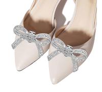2 Pcs Shoe Clips Charms for Women,Fashionable Beautiful Butterfly Crystal Rhinestone Shoe Decoration,Bridal Wedding Prom Party High Heels Accessories