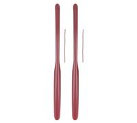 2 Pcs Shoe Horn Long Handle 70cm Red Comfort Grip Fast Wear Shoe Helper Stick for Elderly Pregnant Women