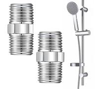 2 Pcs Shower Adapter, Shower Hose Connector, Shower Head Extension Universal Shower Hose Adapter for Air Hoses Water Pipes Shower Hoses Help You Extend The Water Pipe(38MM)