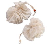2 Pcs Shower Body Washing Scrubber, Soft Mesh Bath Loofah Sponge | Gentle Exfoliating Texture for Sensitive Skin, Quick Drying Hang Design, Suitable for Chest Random Color