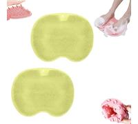 2 Pcs Shower Foot & Back Scrubber,Shower Foot and Back Scrubber for Foot Care,Cleans Exfoliates Massages Reduces Foot Pain