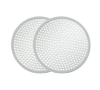 2 PCS Shower Hair Catcher, Standard Plughole Protector Shower Drain Cover Stainless Steel & SiliconeMesh Sink Strainer for Bathroom Kitchen Prevent Drain Clog 4.72 inch (12cm), Silver