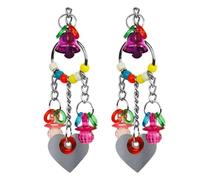 2 PCS Shredding Chewing Toys durable Parrot Bite Toy Birds Hanging Swing Toys Bird Cage Bite Accessories for Small Parakeets, Cockatiels, Budgies, Conures, Finches