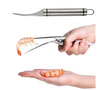 2 PCS Shrimp Deveiner Tool and Shrimp Peeler,Stainless Shrimp Knife ShrimpThread Knife Shrimp Deveining Tool，Easy to Use Shrimp Deveiner