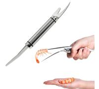 2 PCS Shrimp Deveiner Tool Shrimp Peeler,Stainless Shrimp Knife Multifunctional Shrimp Deveining Tool for Easy Shrimp Deveining (Shrimp Tools-2)