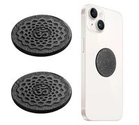 2 Pcs Shungite Cellphone Stickers, Round Emf Protection Stickers With Ohm Symbol, Geometric Design For Smartphones, Tablets, And More