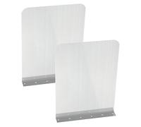 2 Pcs Side Splash Guard, Stainless Steel Faucet Splash Protector Wall Mount Fryer Splatter Shield with Screws for Kitchen Restaurant Bathroom, 16 x 12 Inch